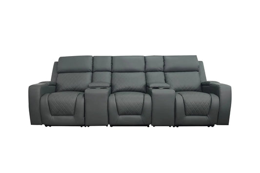 Florence Cinema 3 Seater Sofa - Grey