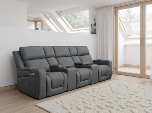 Florence Cinema 3 Seater Sofa - Grey