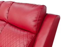 Florence Cinema 3 Seater Sofa - Red