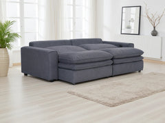 Florence Cloud Electric Seat Extension Sofa Bed - Grey
