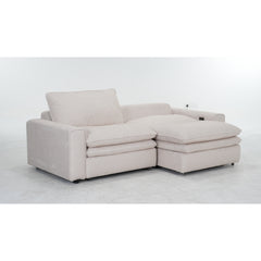 Florence Cloud Electric Seat Extension Sofa Bed  - Beige