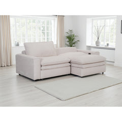 Florence Cloud Electric Seat Extension Sofa Bed  - Beige