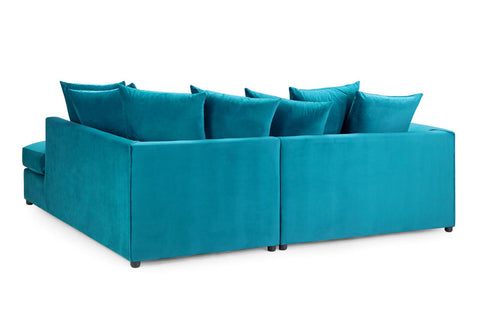 Florus Right Hand Facing Corner Sofa - Teal