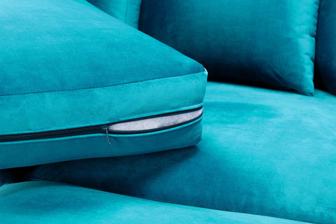 Florus Right Hand Facing Corner Sofa - Teal