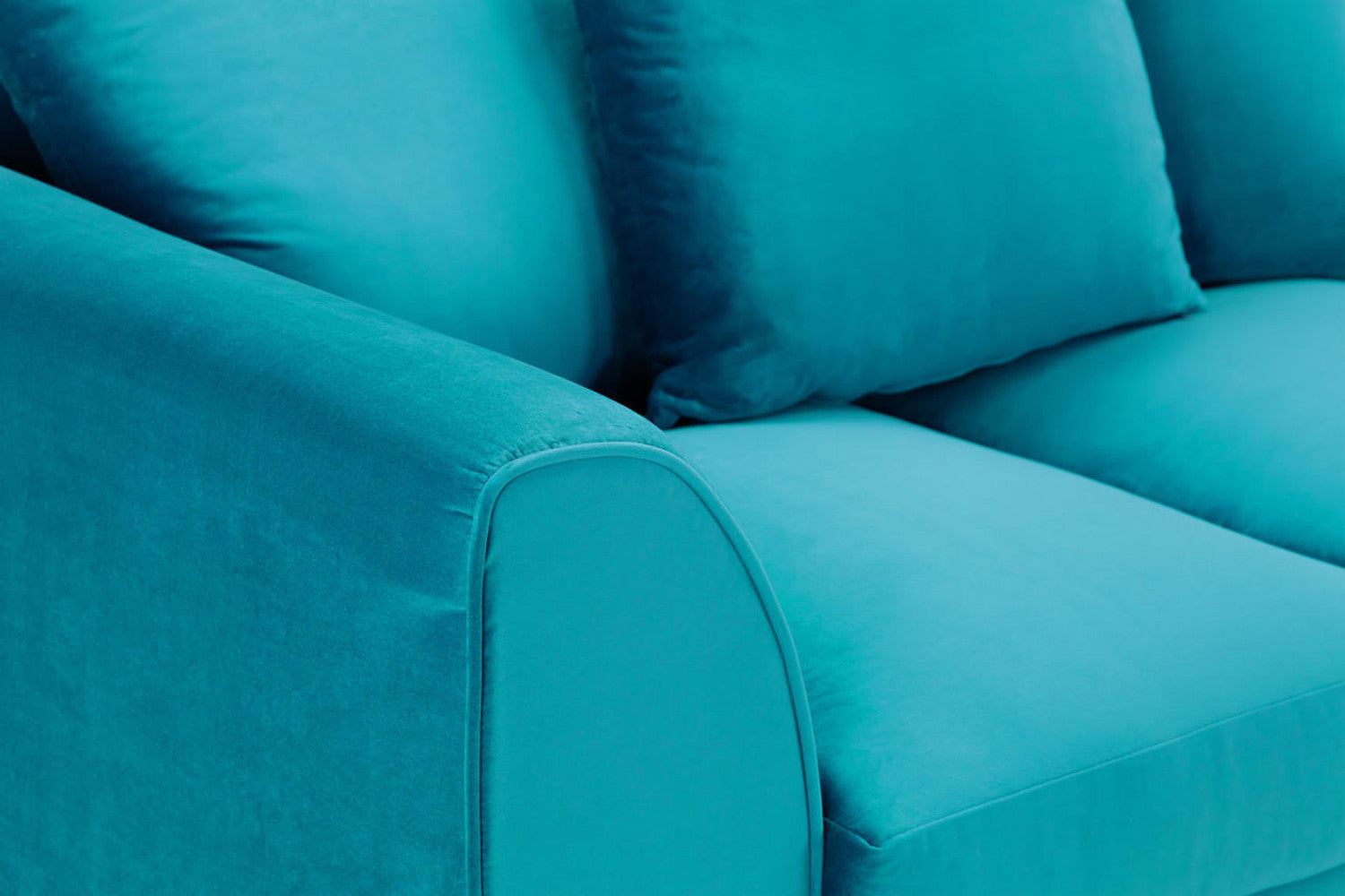 Florus Right Hand Facing Corner Sofa - Teal