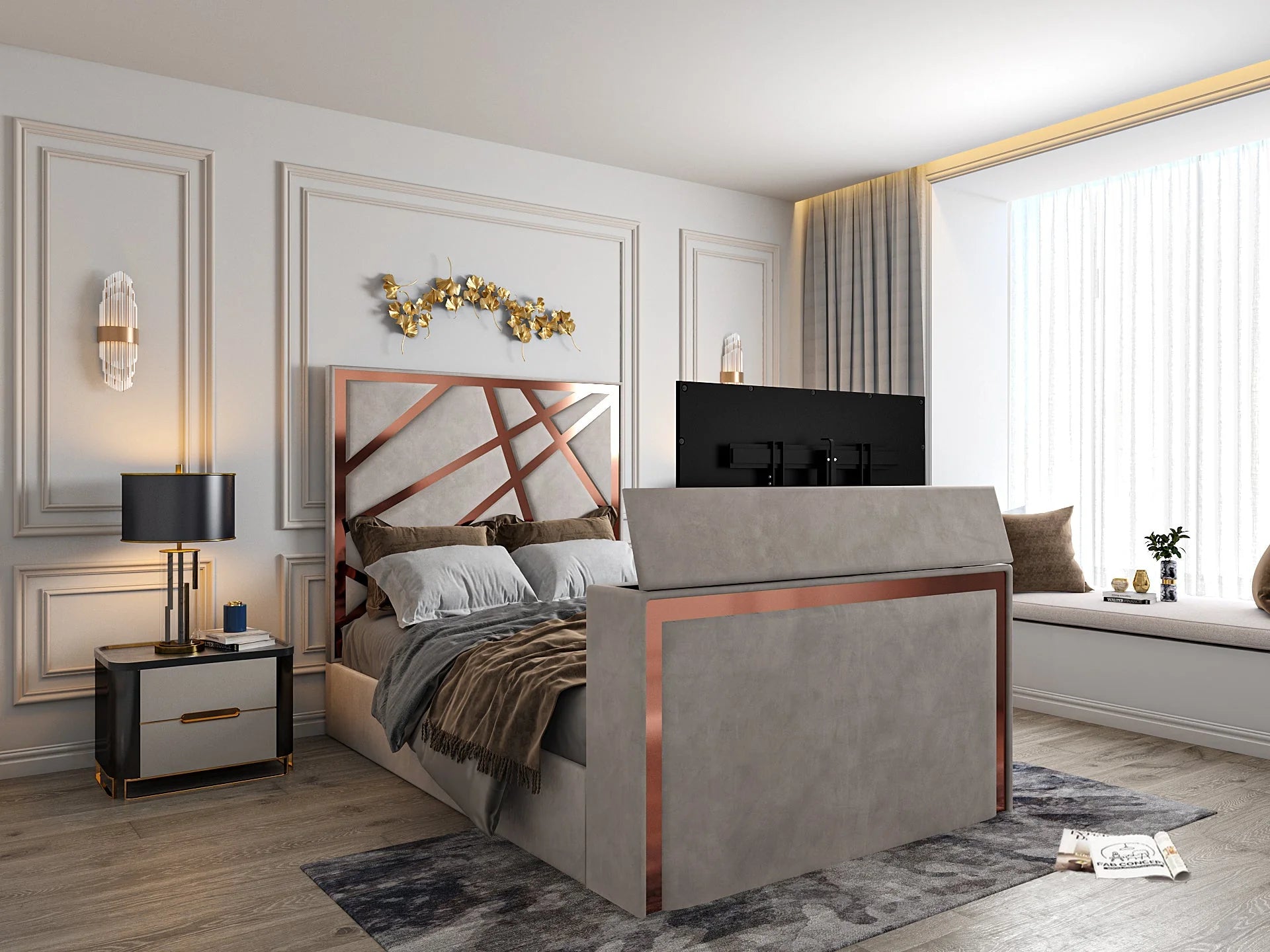Forsman Electric Tv Bed Frame