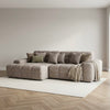 Jacob Sofa Latte Left Hand Facing Corner