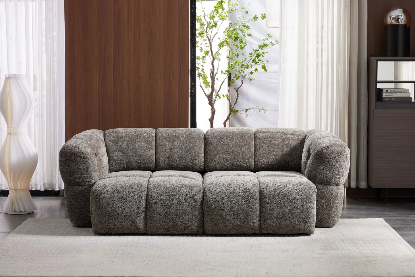 Ventura Power Slider 3 Seater Sofa - Grey