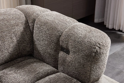 Ventura Power Slider 3 Seater Sofa - Grey