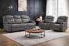 Galaxy Tech Electric Recliner 3+1+1 Seater Sofa - Grey