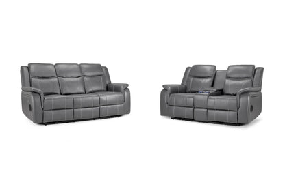 Galaxy Tech Electric Recliner 3+2 Sofa - Grey