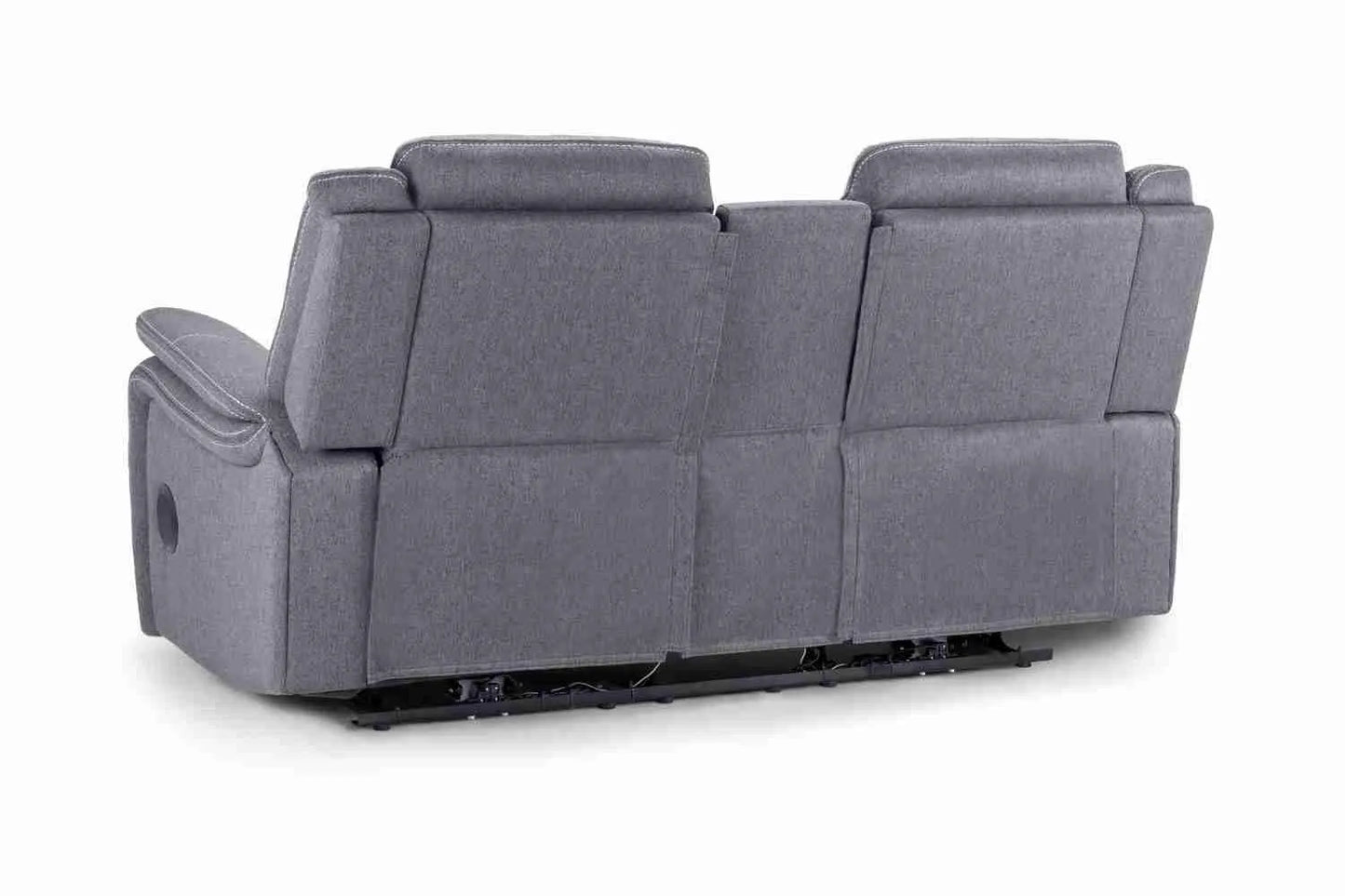 Galaxy Tech Fabric 3+2 Seater Sofa - Grey
