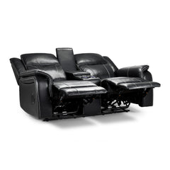 Galaxy Tech Recliner Leather 2 Seater Sofa