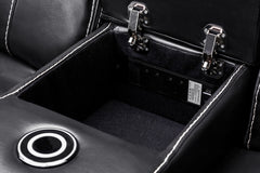 Galaxy Tech Recliner Leather 2 Seater Sofa