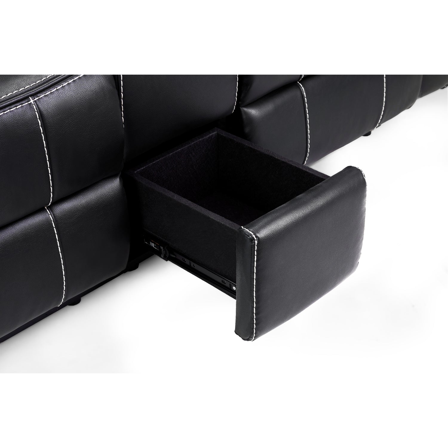 Galaxy Tech Recliner Leather 2 Seater Sofa