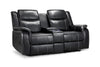 Galaxy Tech Recliner Leather 2 Seater Sofa