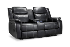 Galaxy Tech Recliner Leather 2 Seater Sofa