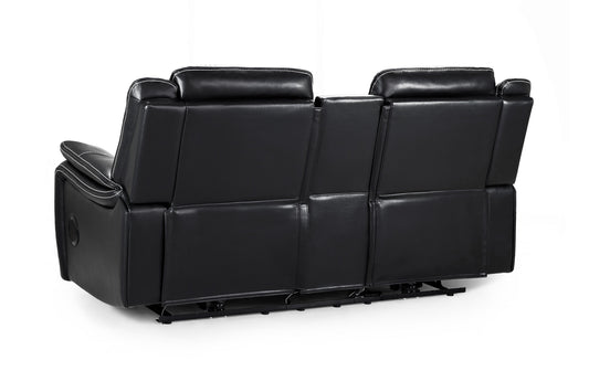 Galaxy Tech Recliner Leather 2 Seater Sofa
