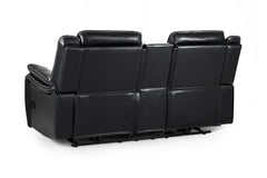Galaxy Tech Recliner Leather 2 Seater Sofa
