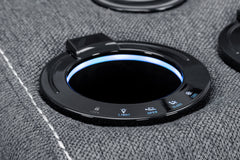 Galaxy Tech Recliner Fabric 2 Seater - Grey