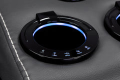 Galaxy Tech Recliner Leather 2 Seater Sofa