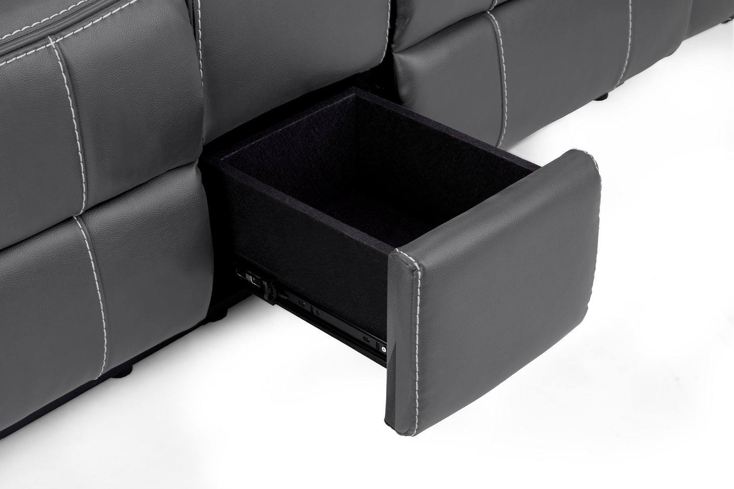 Galaxy Tech Recliner Leather 2 Seater Sofa