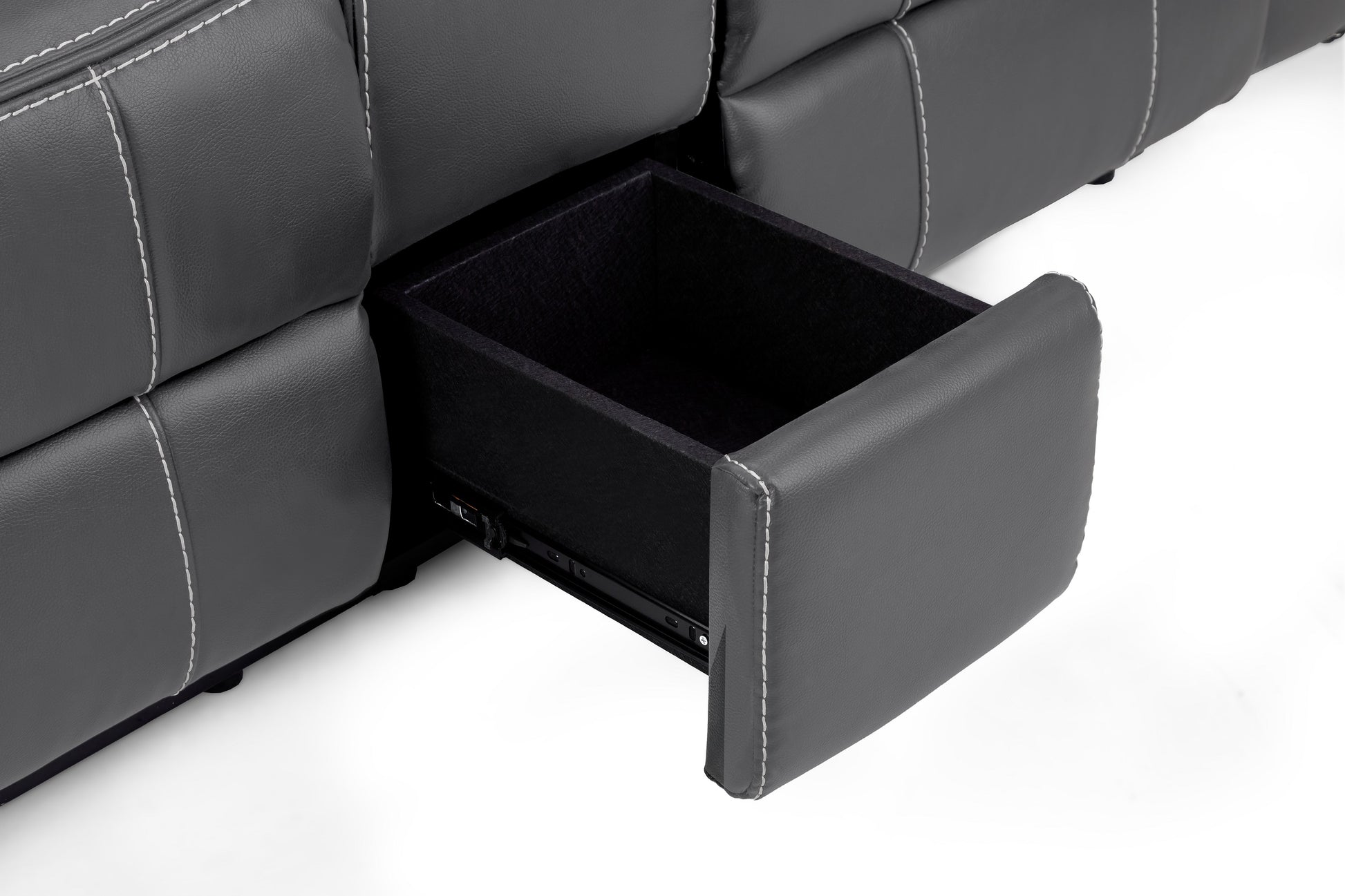 Galaxy Tech Recliner Leather 2 Seater Sofa