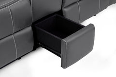 Galaxy Tech Recliner Leather 2 Seater Sofa