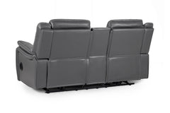 Galaxy Tech Recliner Leather 2 Seater Sofa