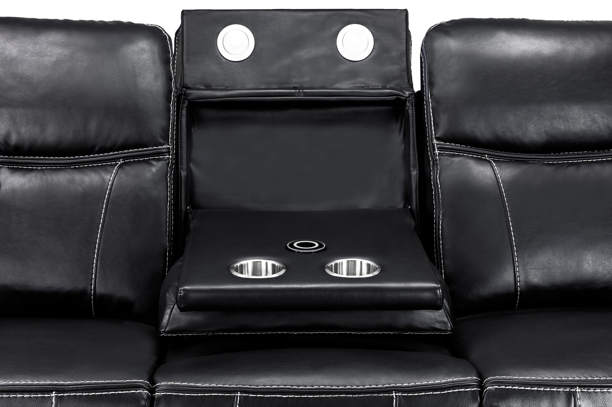 Galaxy Tech Recliner Leather 3 Seater