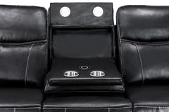 Galaxy Tech Recliner Leather 3 Seater
