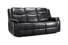 Galaxy Tech Recliner Leather 3 Seater