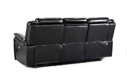 Galaxy Tech Recliner Leather 3 Seater