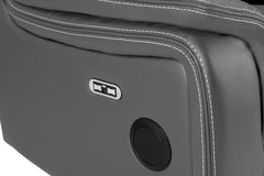 Galaxy Tech Recliner Leather 3 Seater