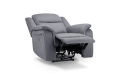 Galaxy Tech Recliner Fabric Armchair - Grey