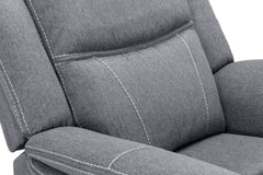 Galaxy Tech Recliner Fabric Armchair - Grey