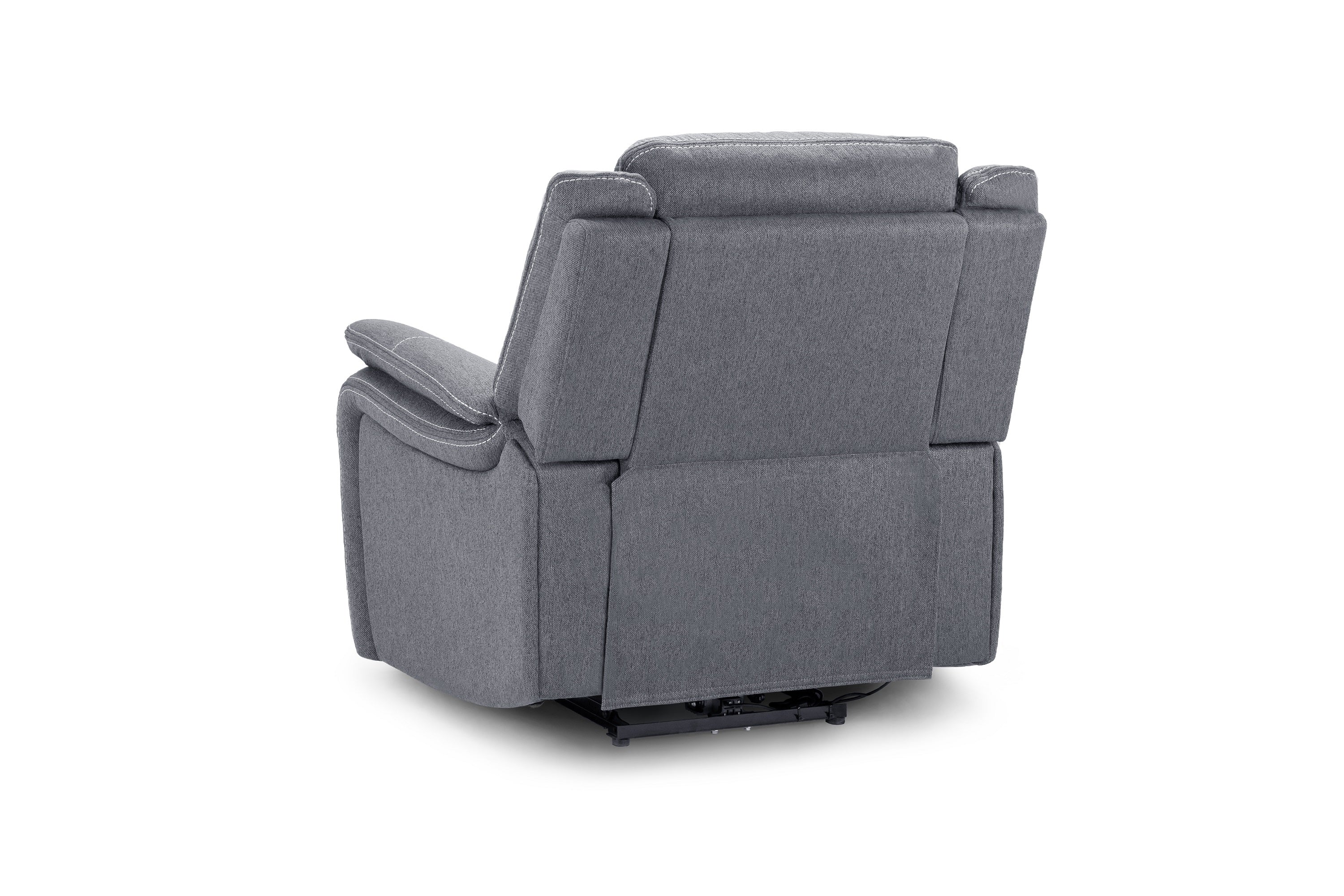 Galaxy Tech Recliner Fabric Armchair - Grey