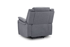 Galaxy Tech Recliner Fabric Armchair - Grey