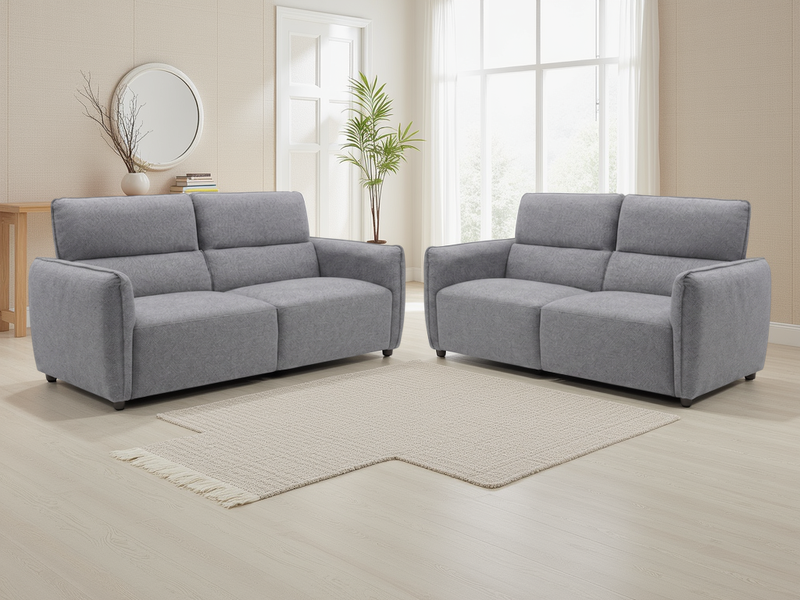 Ascot Grey 3+2 Seater Sofa Set