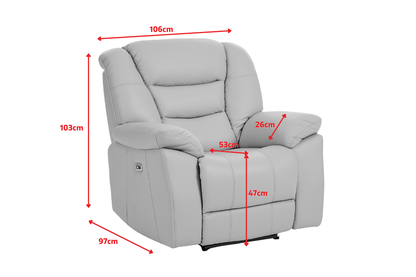 Giovanni 1 Seater - Dimensions Diagram