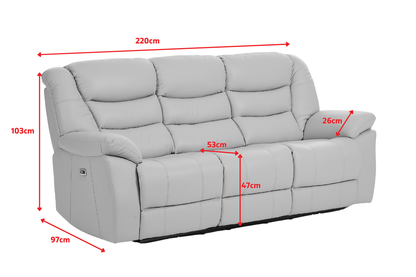 Giovanni 3 Seater - Dimensions Diagram
