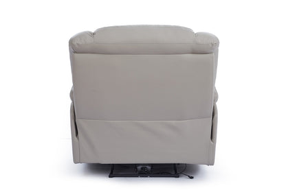 Giovanni 1 Seater Electric Recliner Chair - Grey Leather - Image 5