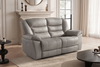 Giovanni 2 Seater Electric Recliner Sofa - Grey Leather - Image 1