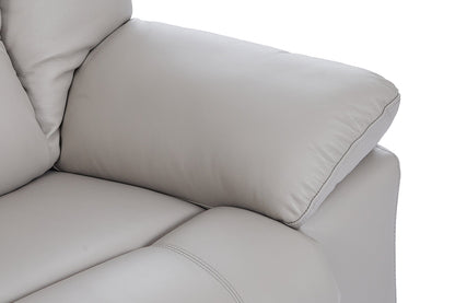 Giovanni 3 Seater Electric Recliner Sofa - Grey Leather - Image 9