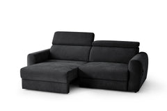 Dakota 3 Seater Electric Sofa Bed - Black