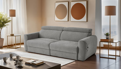 Dakota 3 Seater Electric Sofa Bed - Grey