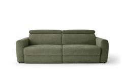 Dakota 3 Seater Electric Sofa Bed - Olive