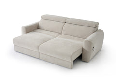 Dakota 3 Seater Electric Sofa Bed - Sand
