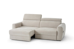 Dakota 3 Seater Electric Sofa Bed - Sand