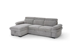 Hudson Universal Corner Sofa Bed - Grey
